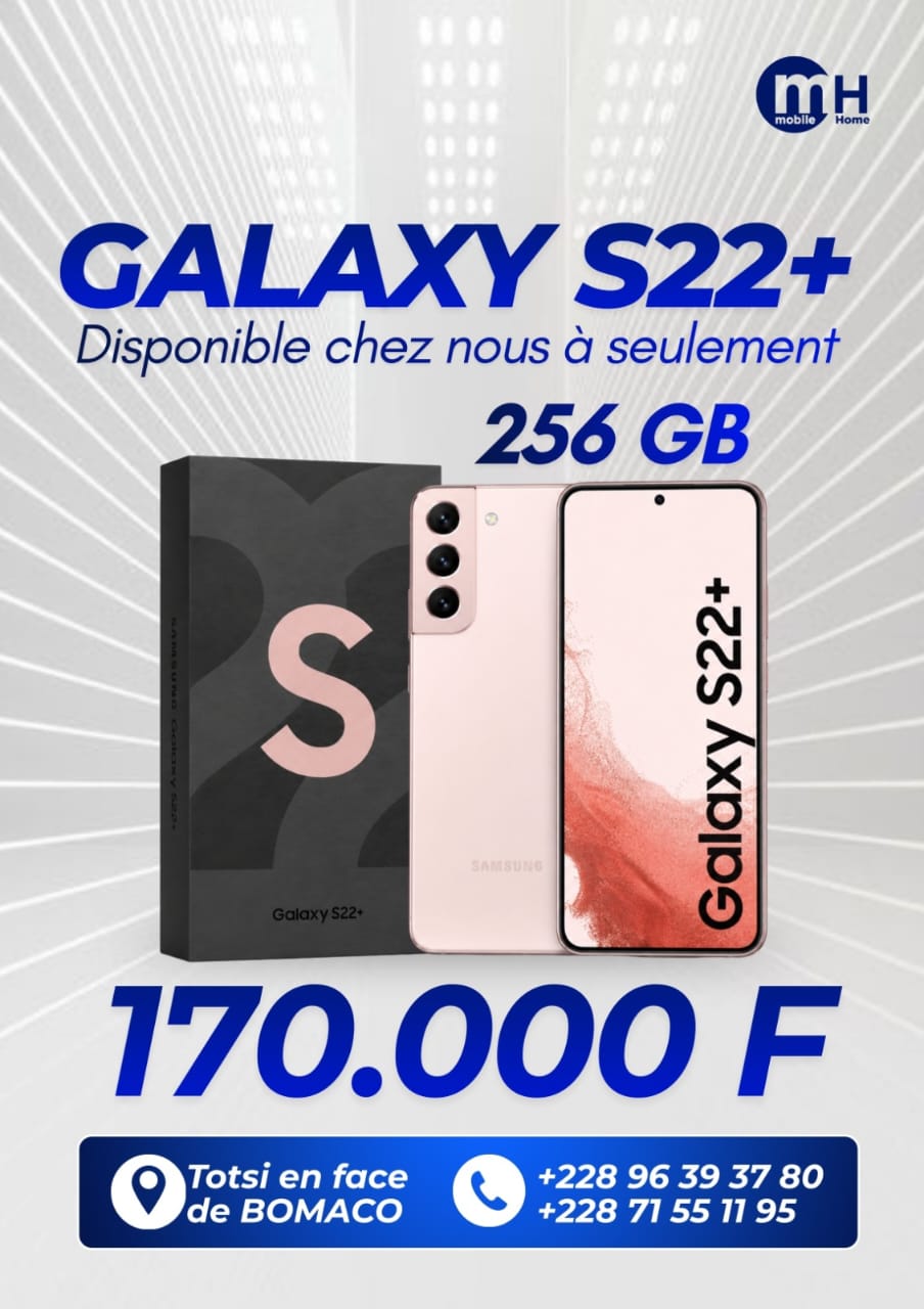 Samsung Galaxy S22+ — promotion Mobile Home Togo 228