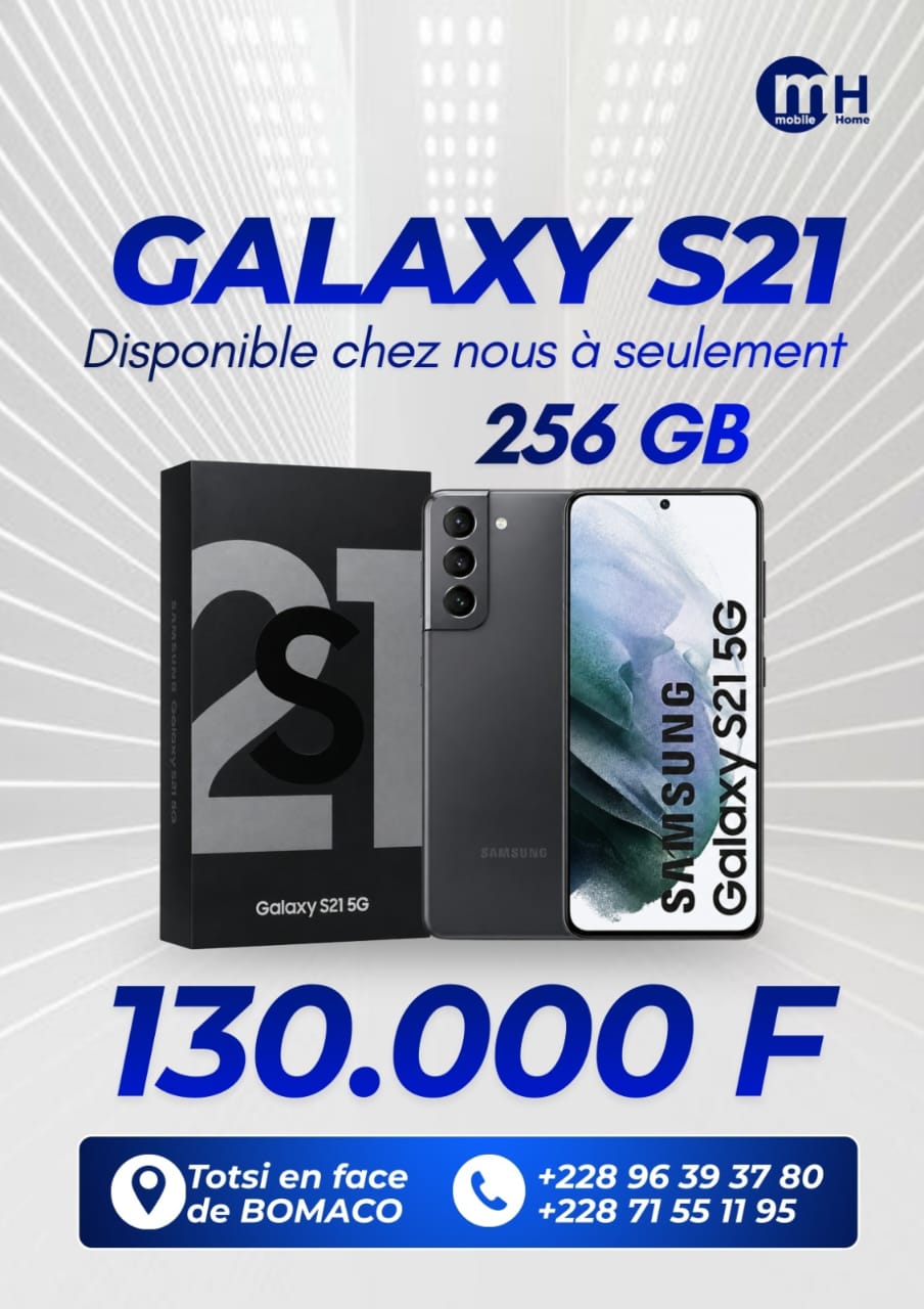 Samsung Galaxy S21 5G — promotion Mobile Home Togo 228